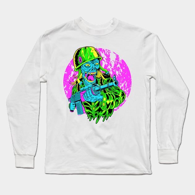 Corporal Corpse Long Sleeve T-Shirt by wolfkrusemark